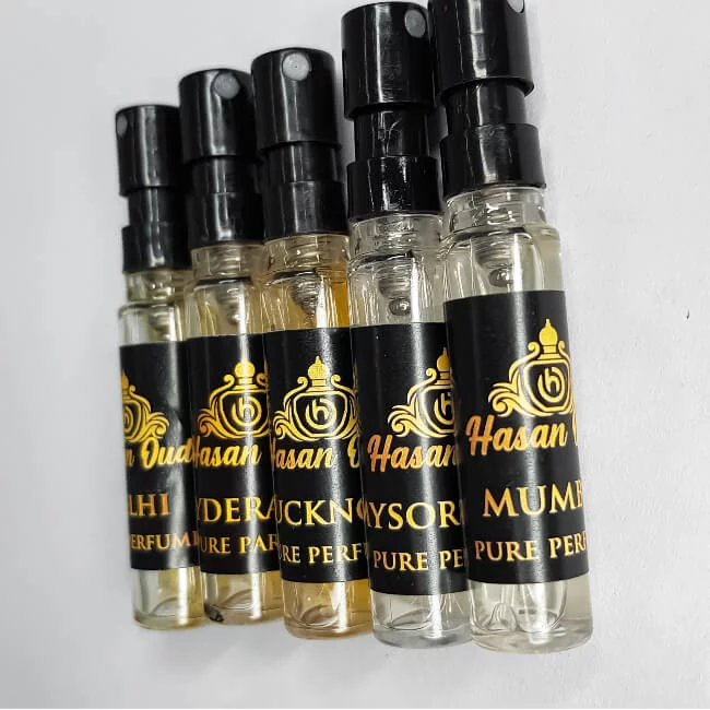 Perfume Samples by hasanoud Set of 10 x 2ml Pure Parfum powerful parfume