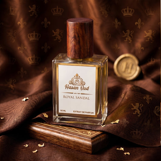 Royal Sandal Smoky Sandalwood Perfume by Hasan Oud