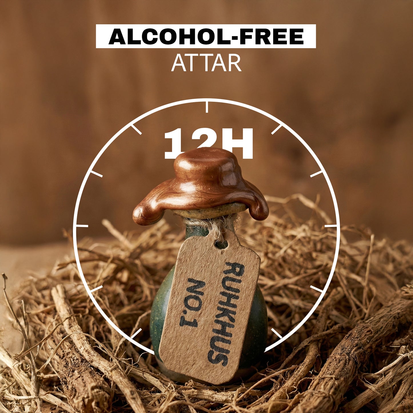 Ruh-E-Khus No. 1 Premium Fragrances alcohol-free attar by Hasan Oud