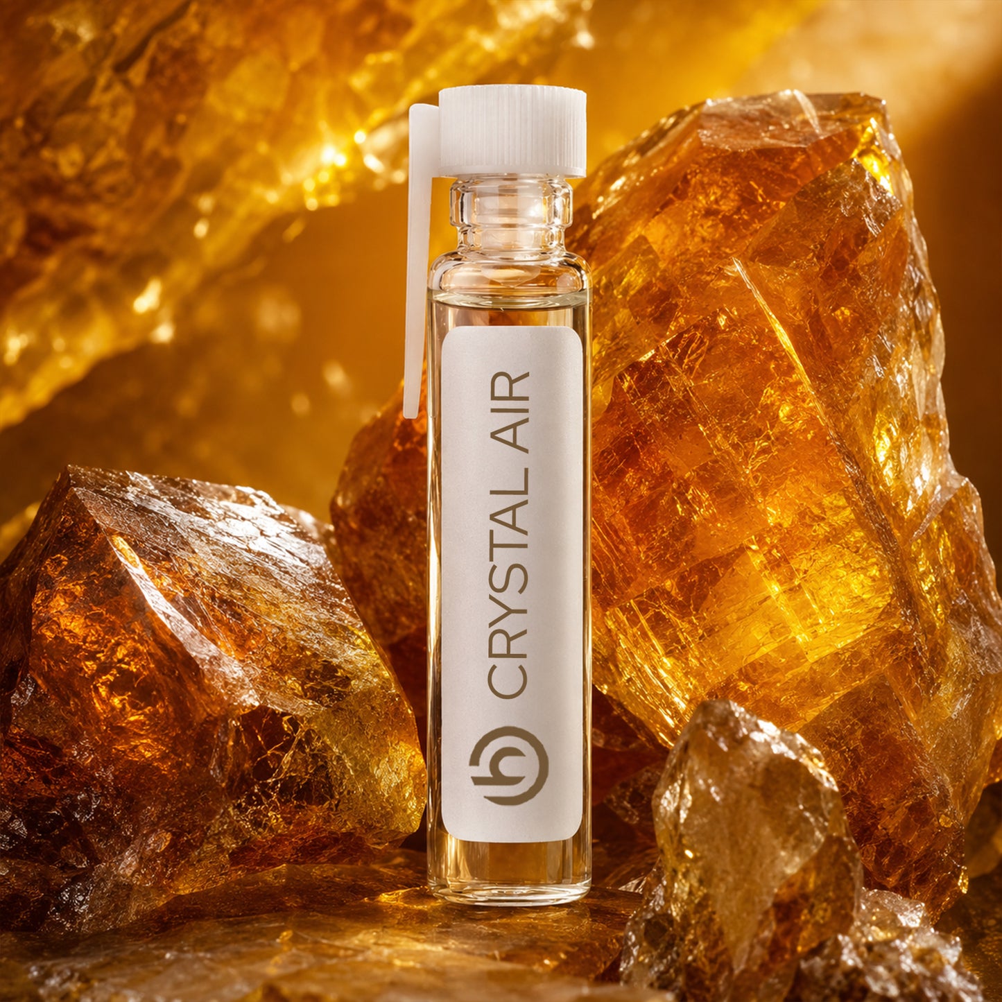 Crystal air Powdery Amber Attar Sample 1ml