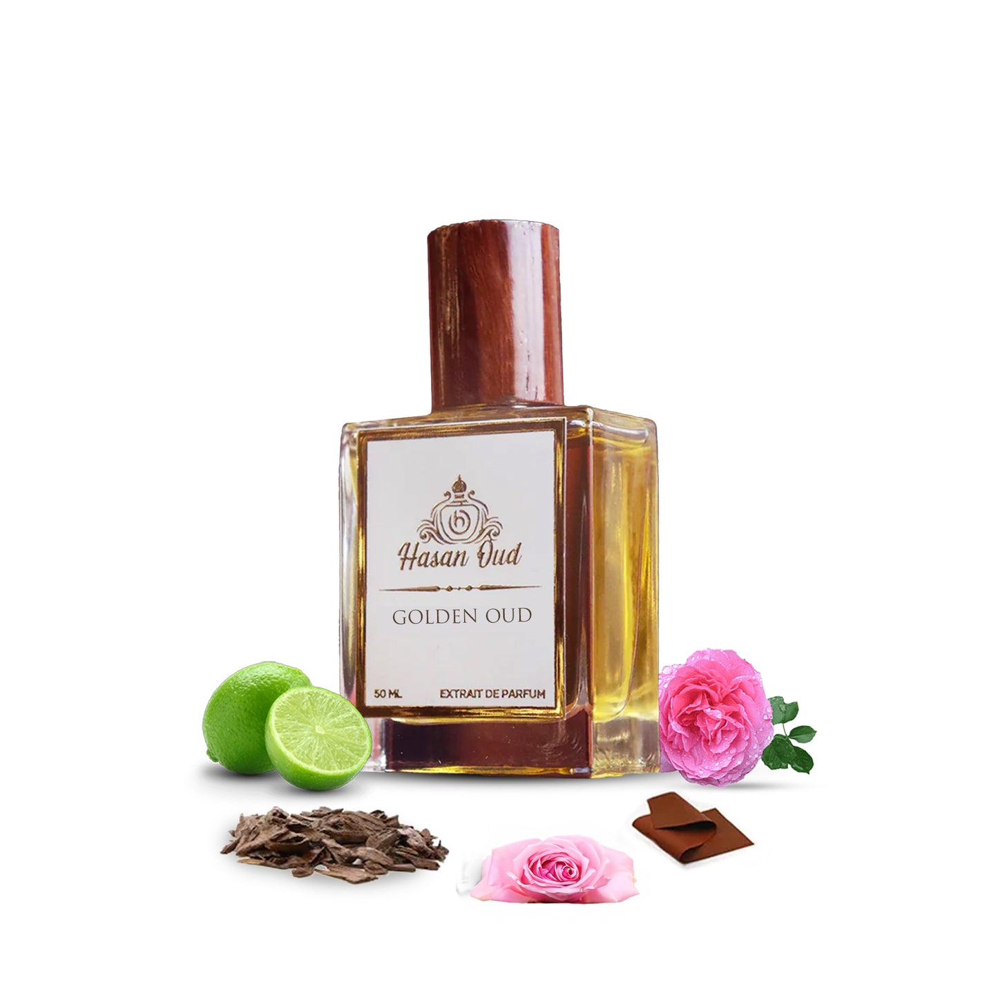 Golden Oud Premium Fragrances By Hasanoud Pure Perfume 50ml