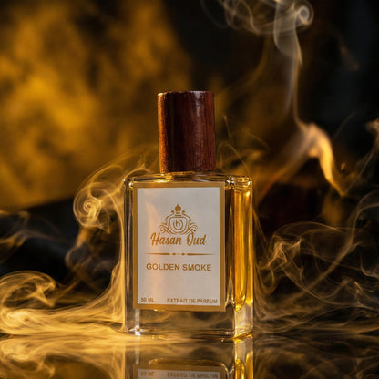 Golden Smoke Perfume by Hasan Oud Long Lasting Smoky Incense Fragrance