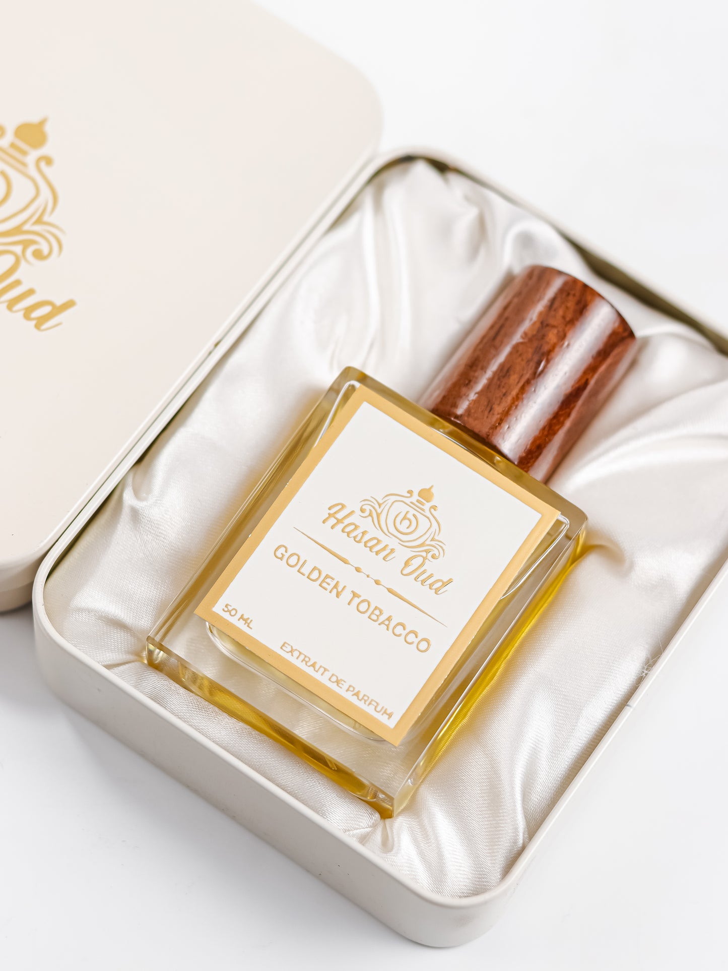 Golden Tobacco Perfume by Hasan Oud Long Lasting Boozy Tobacco Fragrance