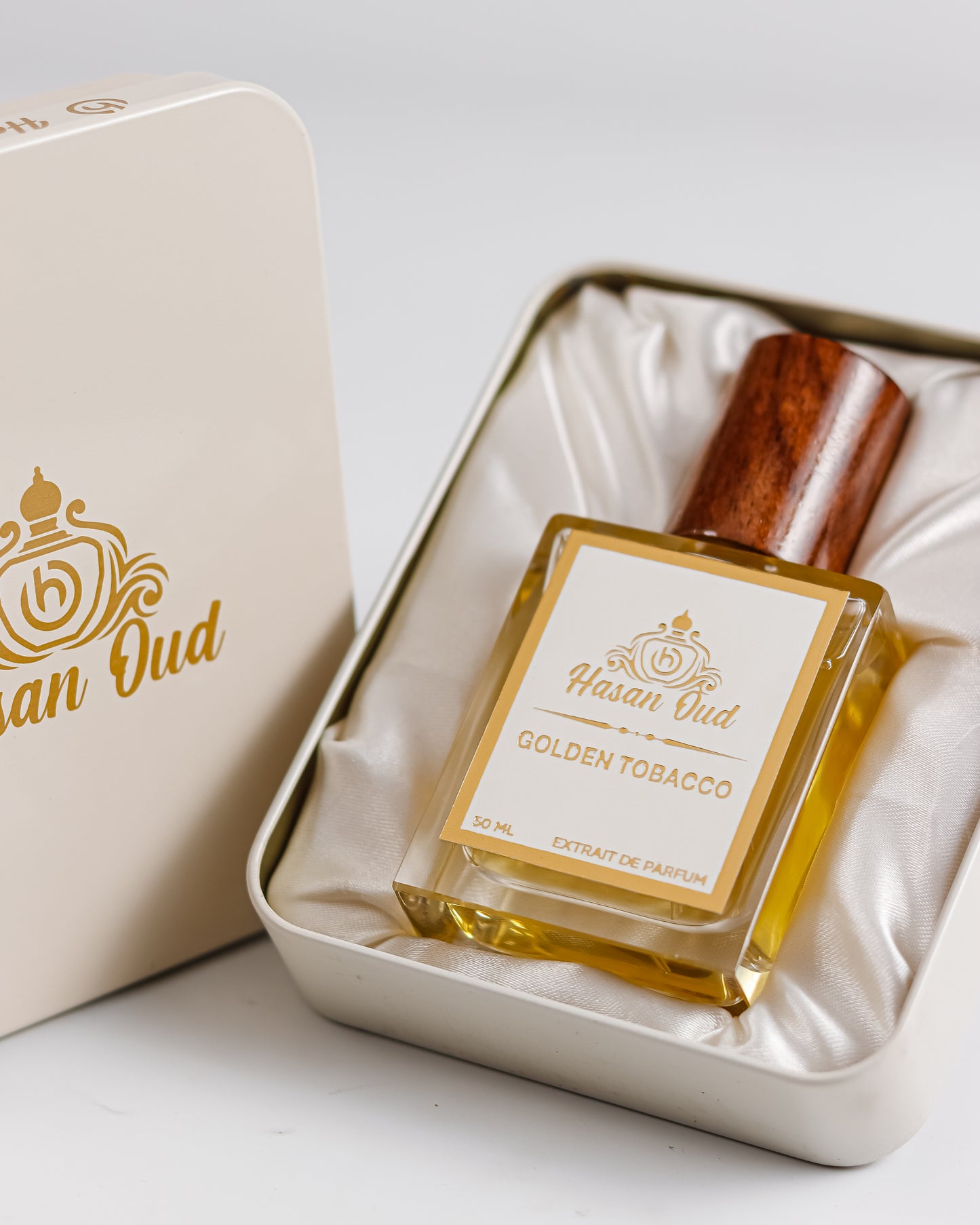 Golden Tobacco Perfume by Hasan Oud Long Lasting Boozy Tobacco Fragrance